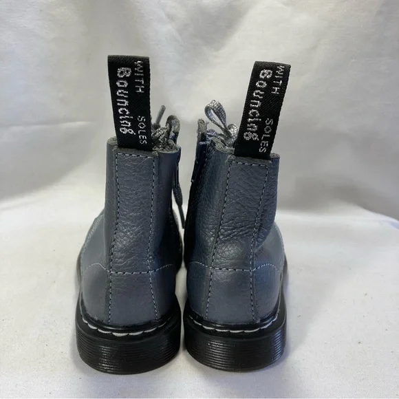 Dr. Martens 1460 Pascal T Docs Toddler Kids Size 8 Pascal Gunmetal Gray Boots - Picture 7 of 11